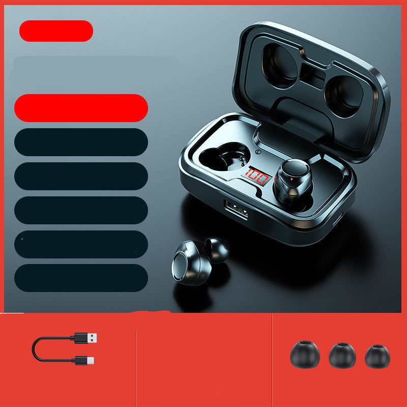 Earphone Wireless In-ear 5.0 Music Earphone Binaural New Style