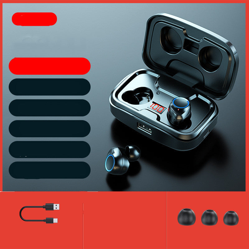 Earphone Wireless In-ear 5.0 Music Earphone Binaural New Style